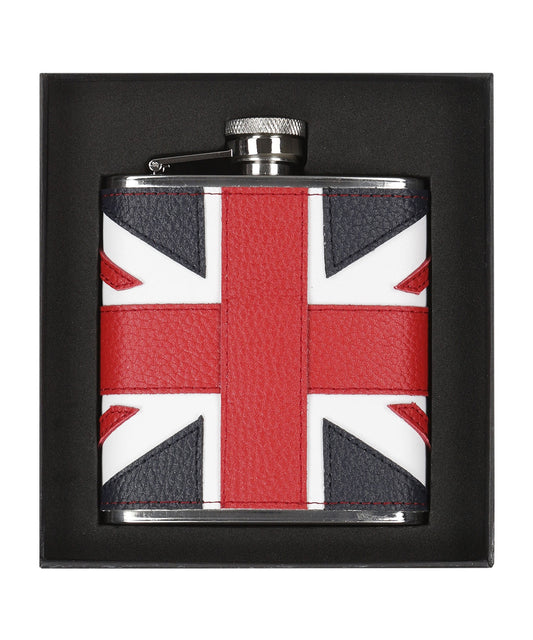 Leather Flask Flag 6oz | Engelse Vlag