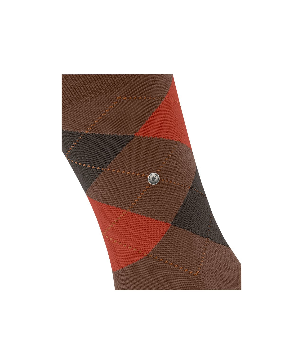 Edinburgh Sok | Brown/Red diamond check