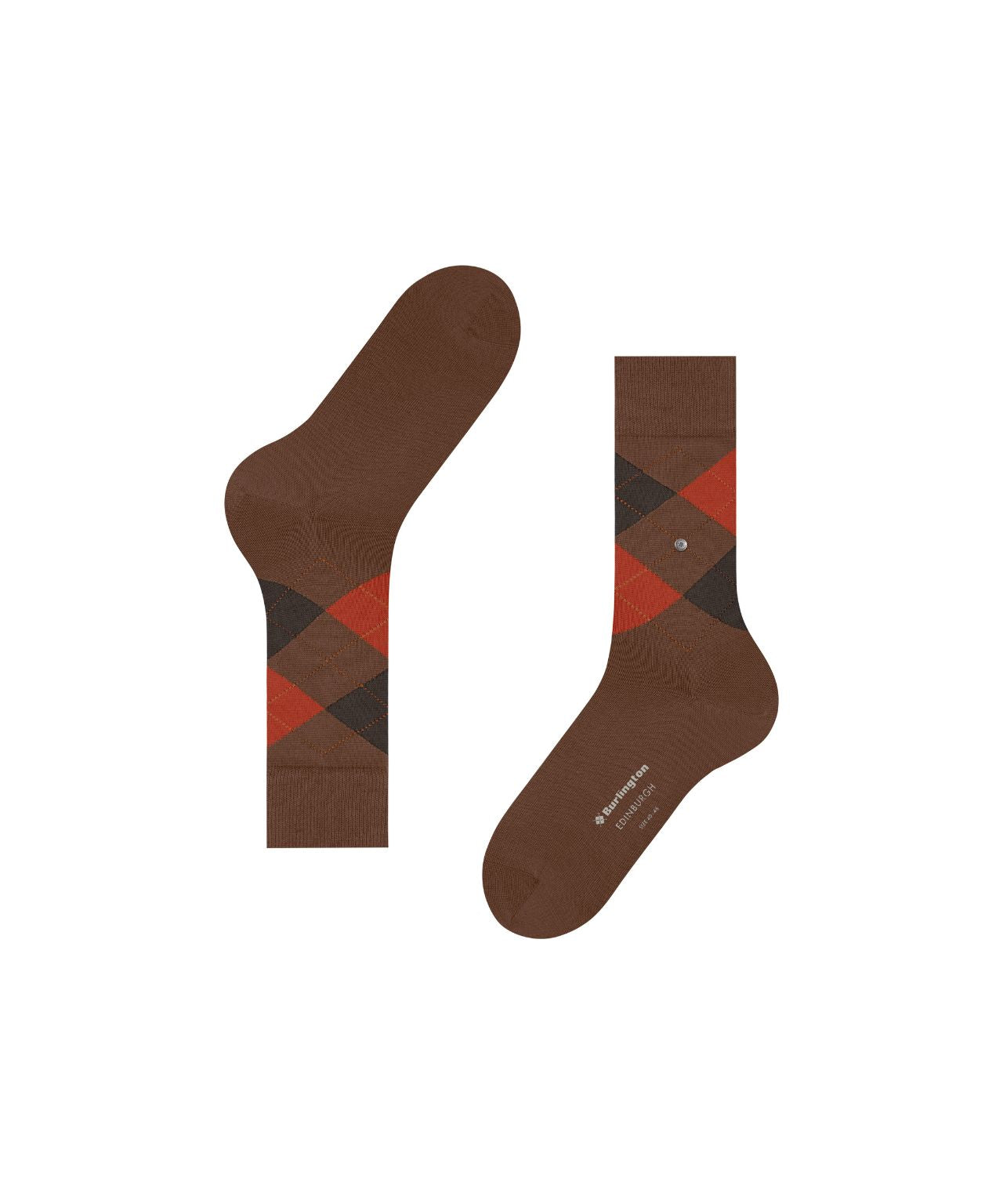 Edinburgh Sok | Brown/Red diamond check