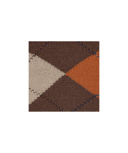 Edinburgh Sok | Hazelnut diamond check