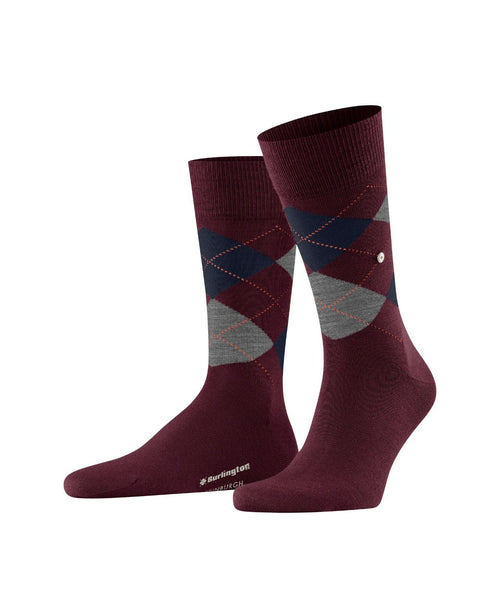 Burlington Edinburgh Men's Socks | Red
