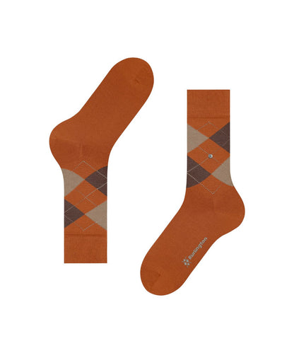 Edinburgh Sok | Marigold diamond check