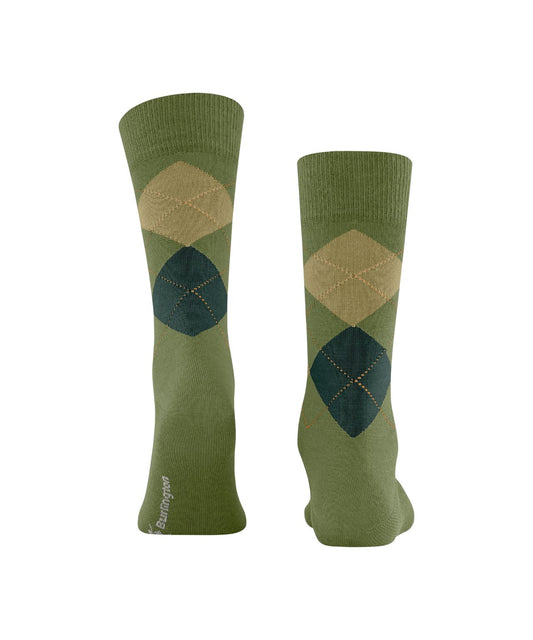 Edinburgh Sok | Jade diamond check