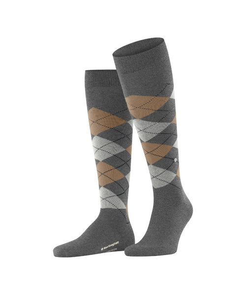 Burlington Edinburgh Men's Knee Socks | Grey