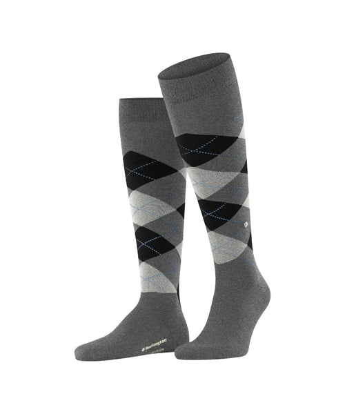 Burlington Edinburgh Men's Knee Socks | Grey