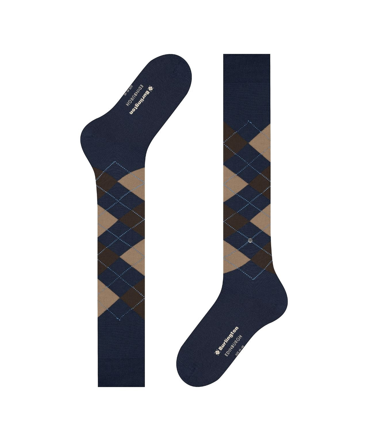 Burlington Edinburgh Herren-Kniestrümpfe | Blau