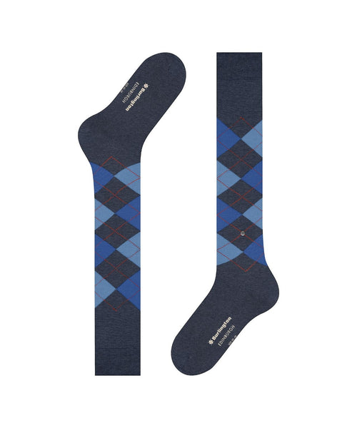 Burlington Edinburgh Heren Kniekousen | Blauw