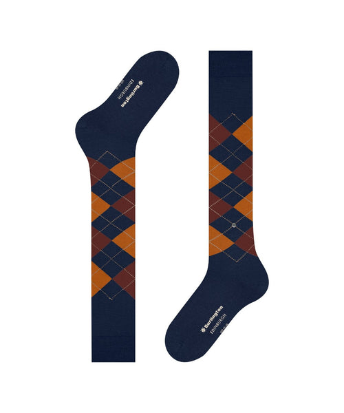 Burlington Edinburgh Men's Knee Socks | Blue