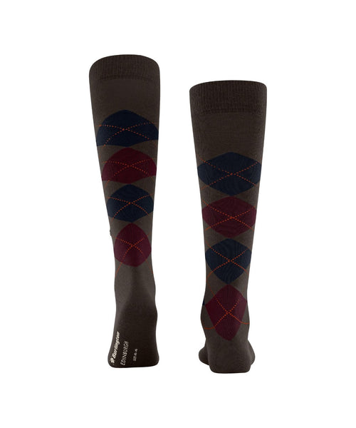 Burlington Edinburgh Men's Knee Socks | Brown