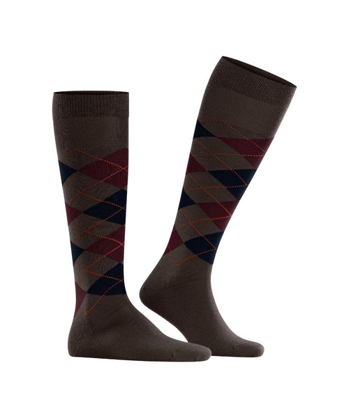 Burlington Edinburgh Men's Knee Socks | Brown