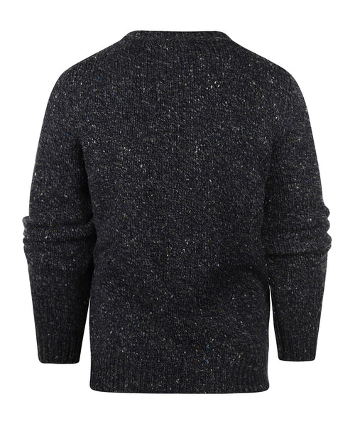 Fisherman Round Neck Sweater | Blue