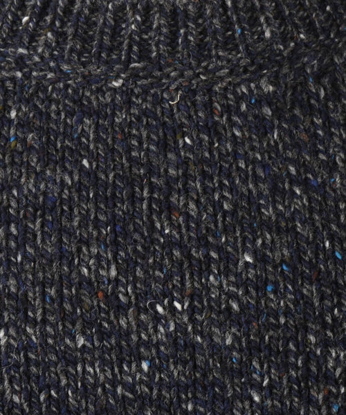 Fisherman Round Neck Sweater | Blue