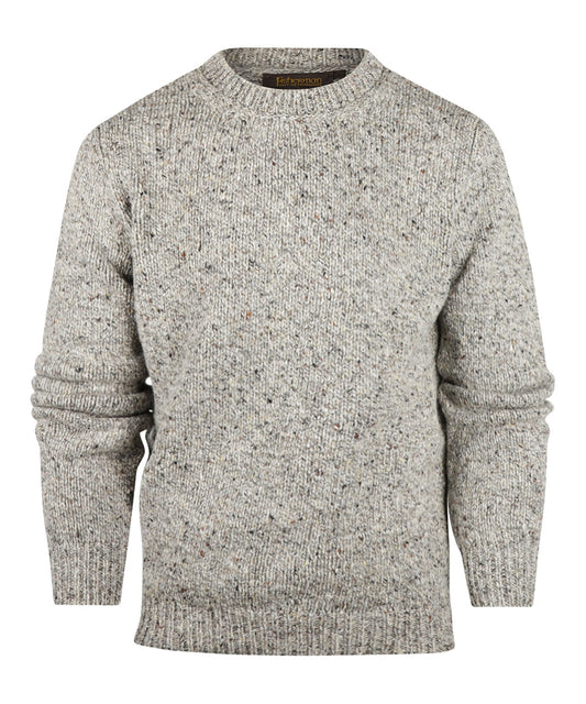 Fischerpullover mit Rundhalsausschnitt | Braun