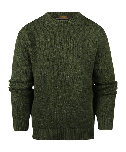 Fischerpullover mit Rundhalsausschnitt | Grün