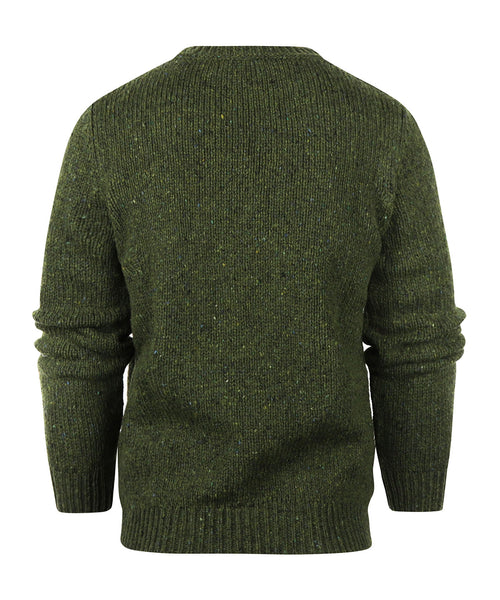 Fisherman Round Neck Pullover | Green