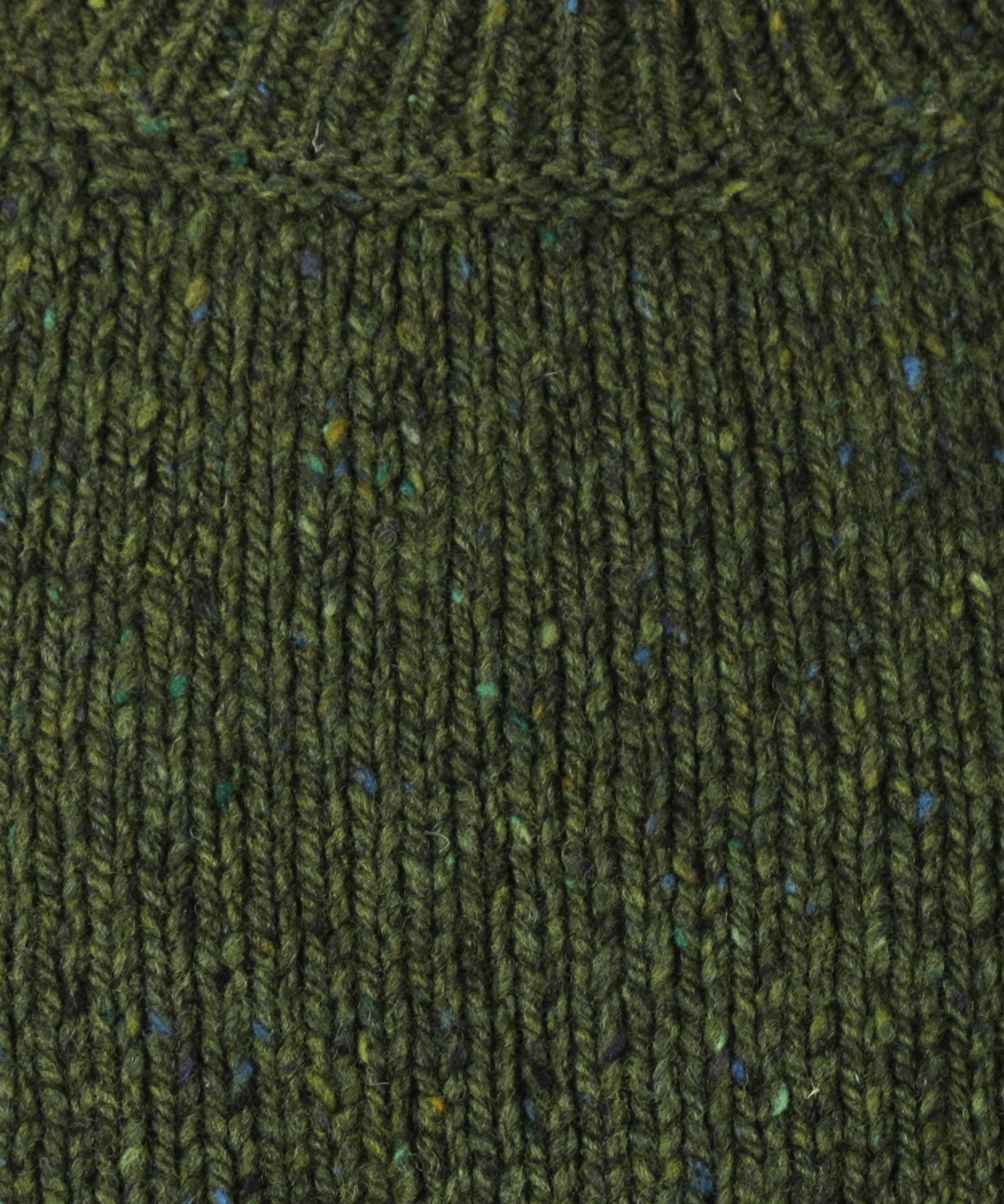 Fischerpullover mit Rundhalsausschnitt | Grün