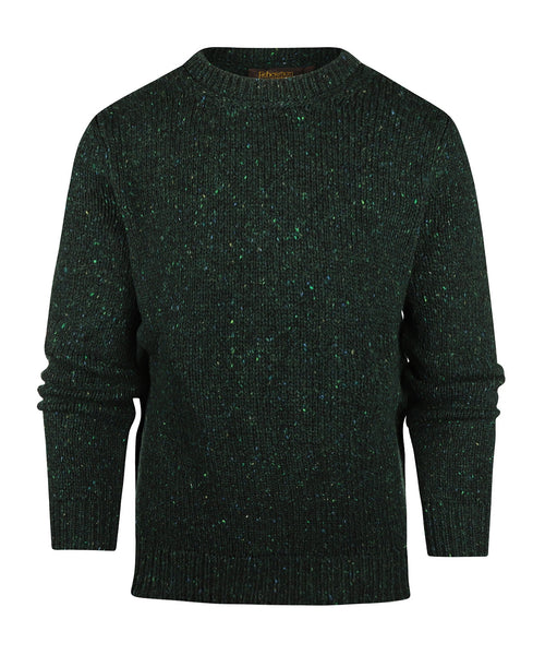 Fisherman Round Neck Pullover | Green