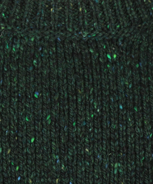 Fisherman Round Neck Pullover | Green