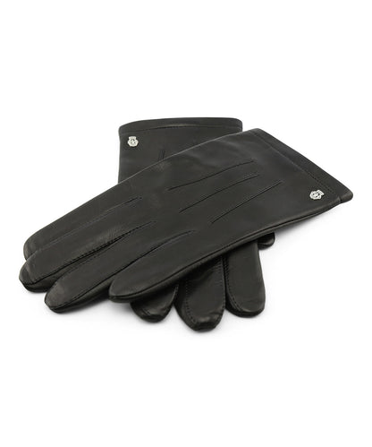 Handschoen Nappa Zijde Voering | Black