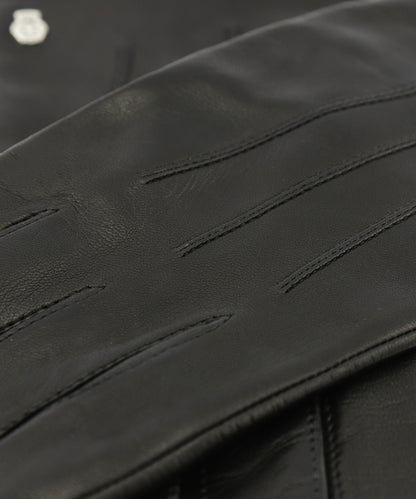 Handschoen Nappa Zijde Voering | Black