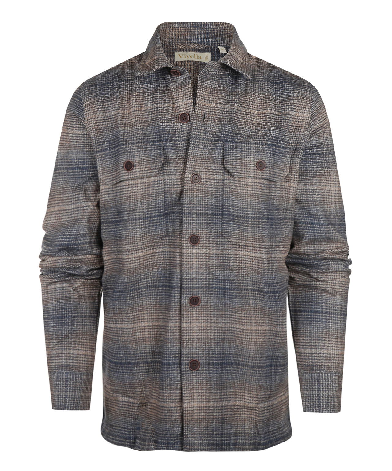 Overshirt | Bruin/Navy ruit