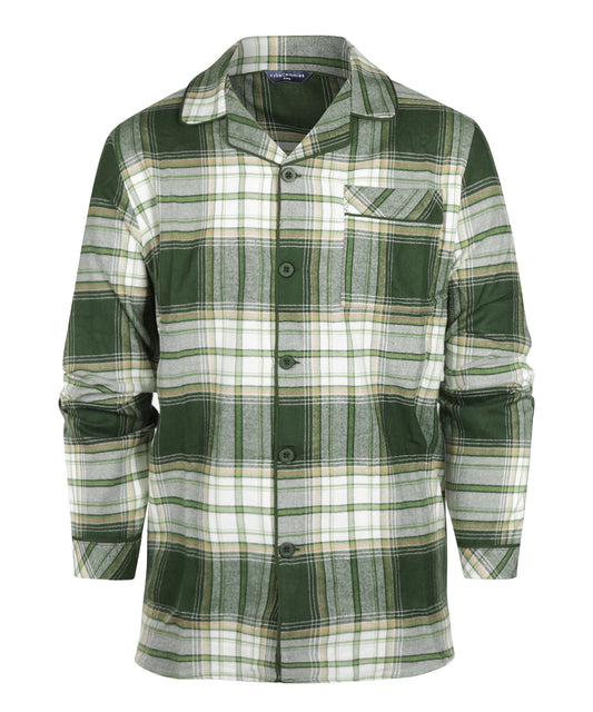 Flanell-Pyjama-Set | Grün