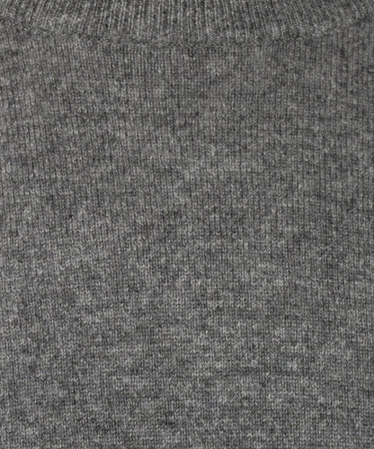 Rundhals-Kaschmirpullover | Grau