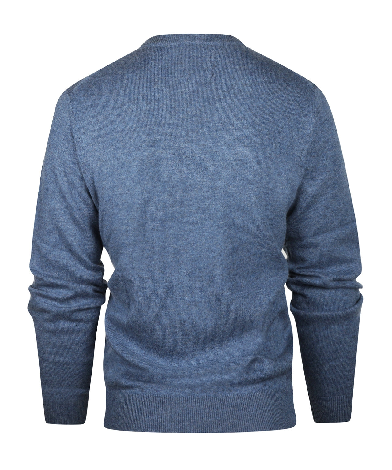 Rundhals-Kaschmirpullover | Blau
