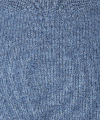 Rundhals-Kaschmirpullover | Blau