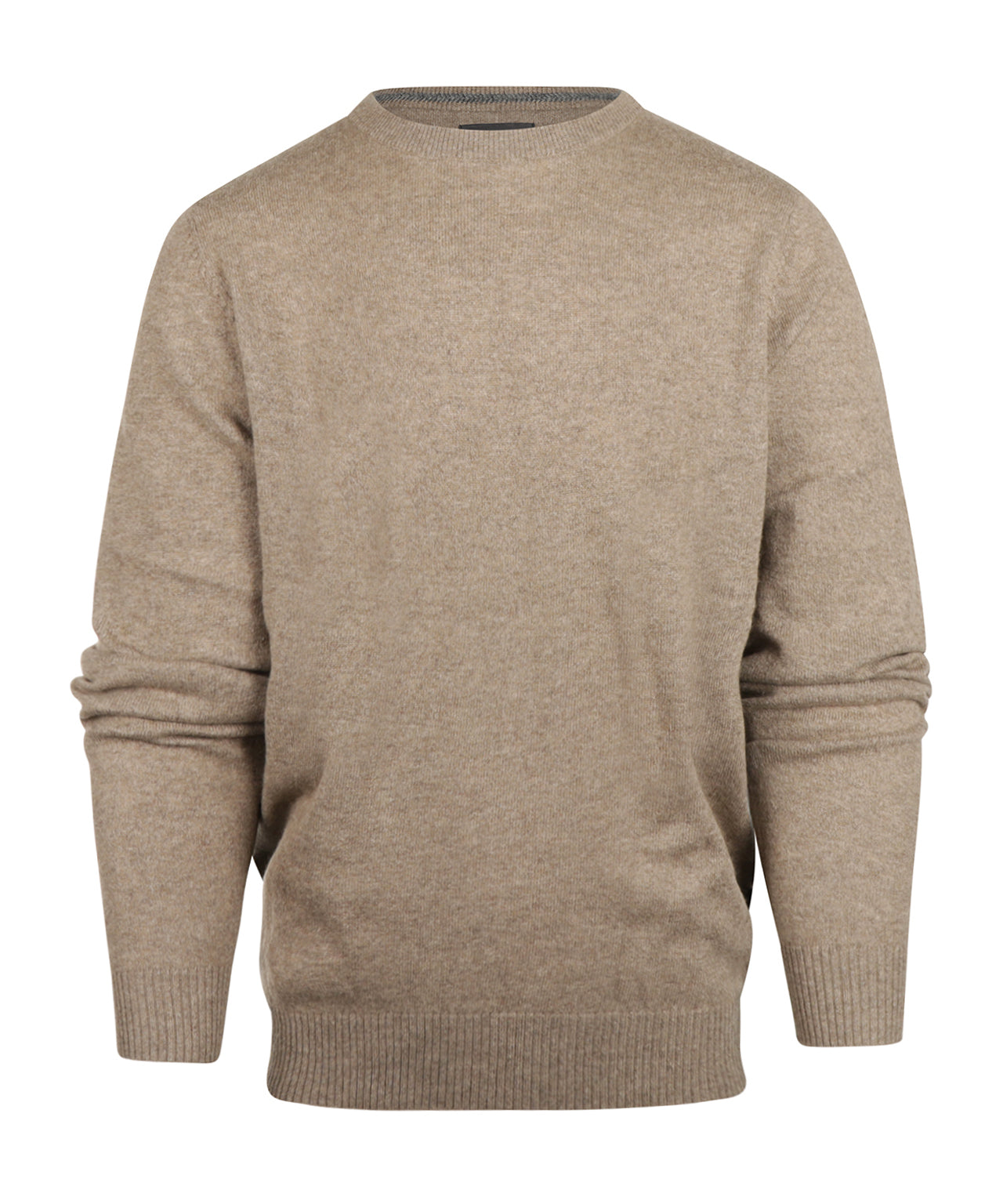 Rundhals-Kaschmirpullover | Beige