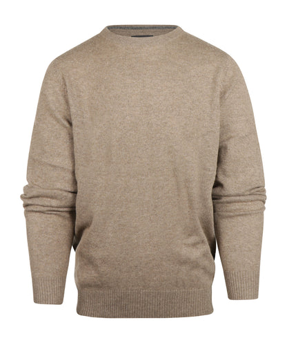 Rundhals-Kaschmirpullover | Beige