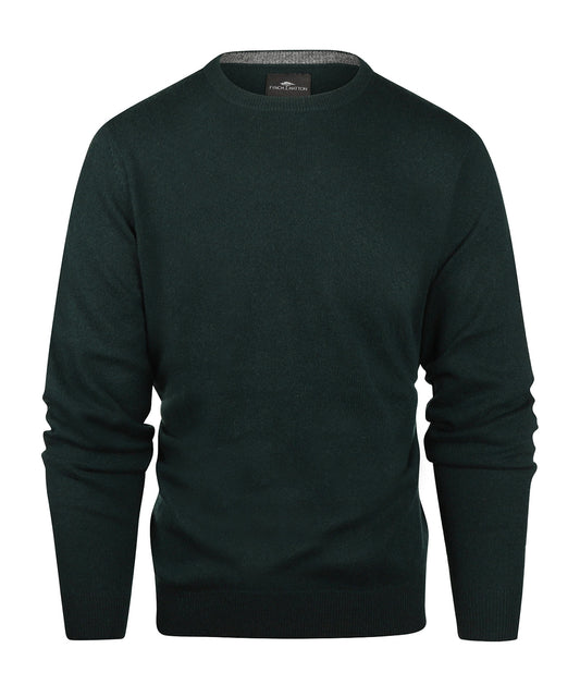 Round Neck Cashmere Sweater | Green