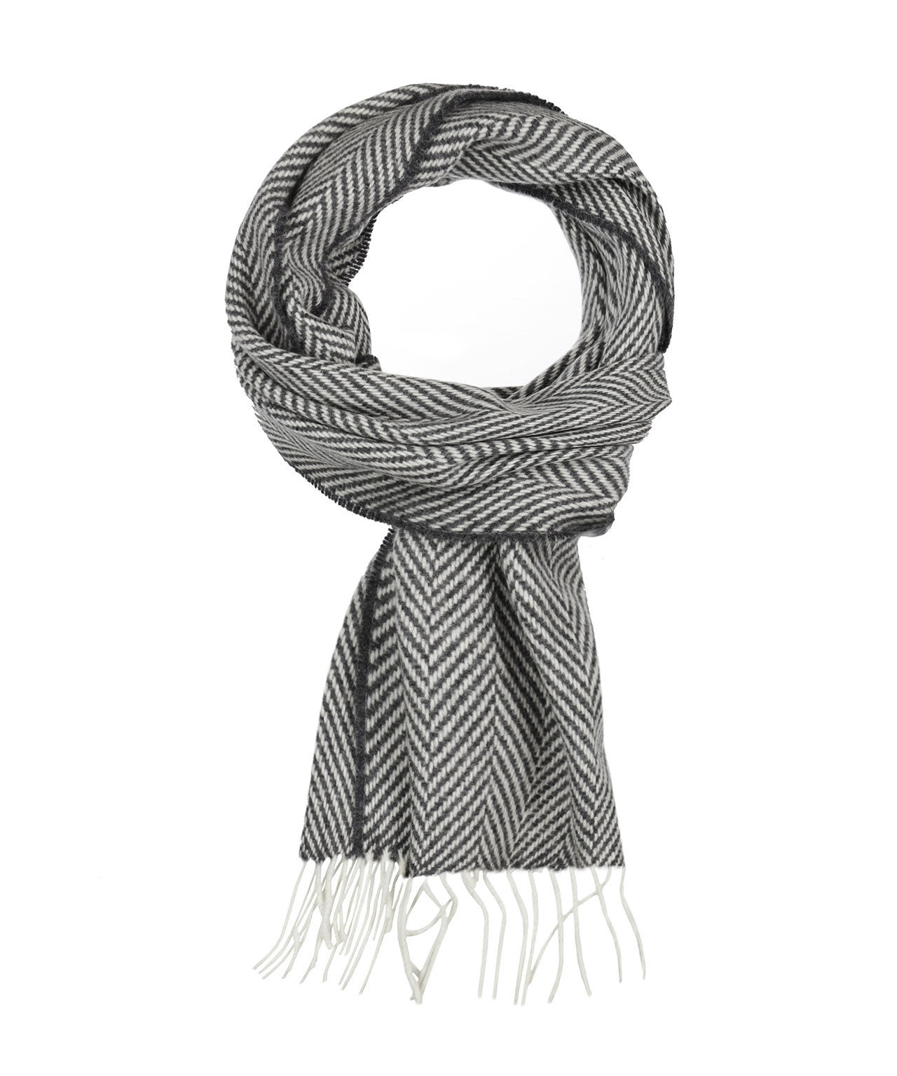 Lambswool/Cashmere Scarf | Grey