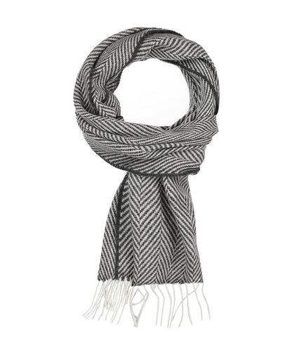 Lambswool/Cashmere Scarf | Grey
