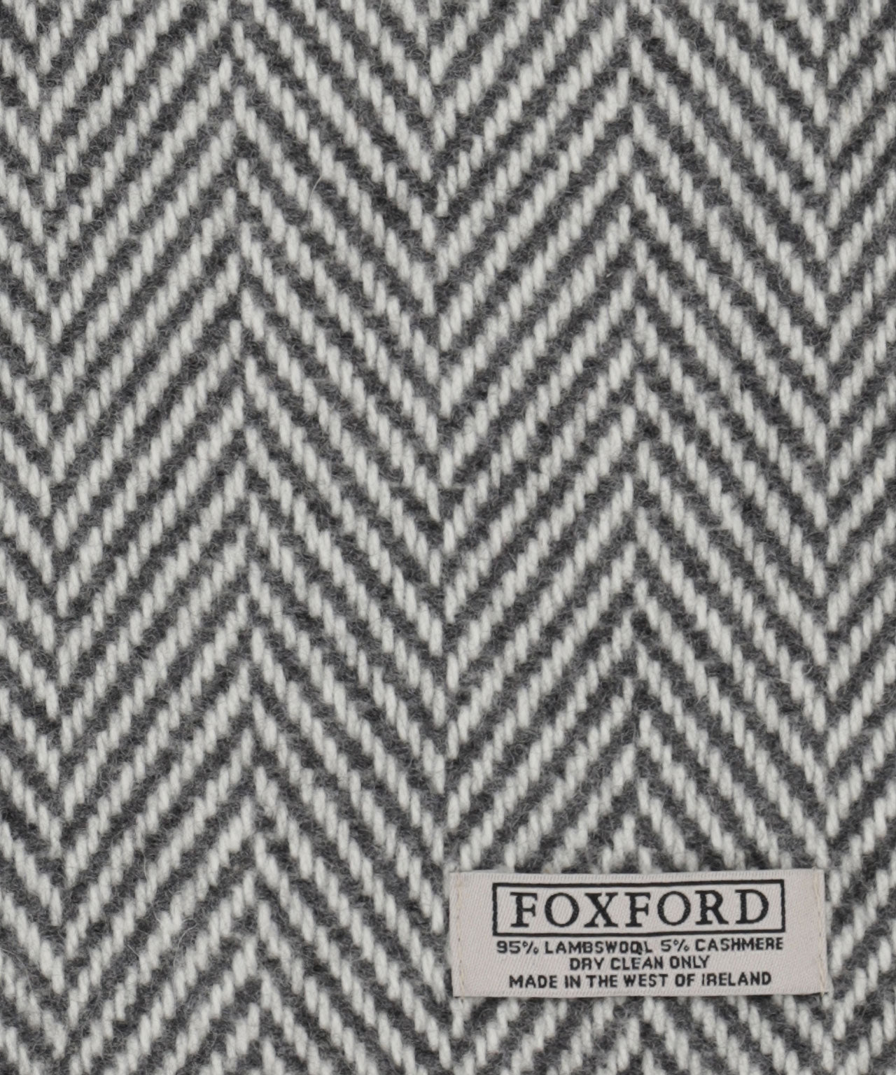 Lambswool/Cashmere Scarf | Grey