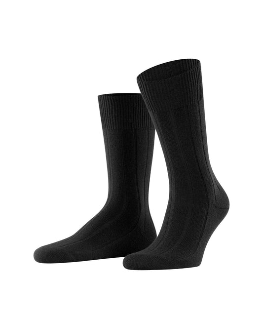Lhasa-Rippsocken für Herren | Schwarz