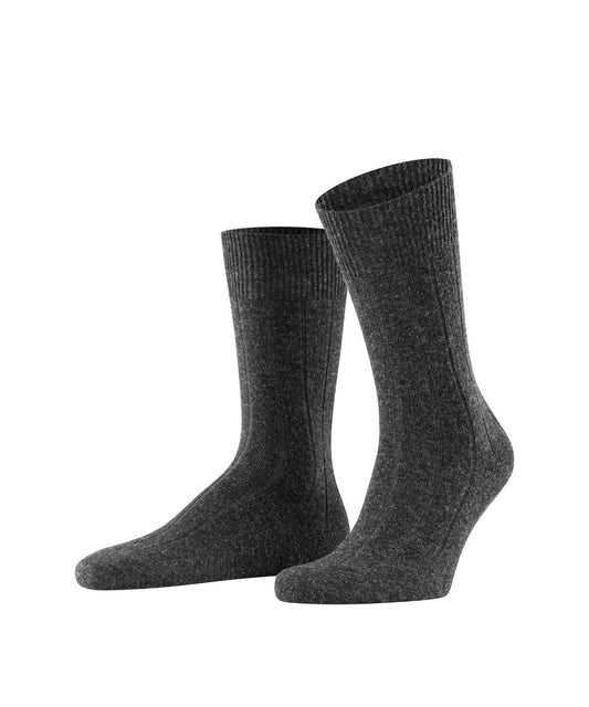 Lhasa-Rippsocken für Herren | Grau