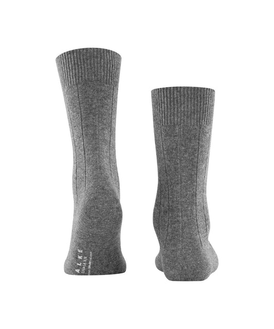 Lhasa-Rippsocken für Herren | Grau