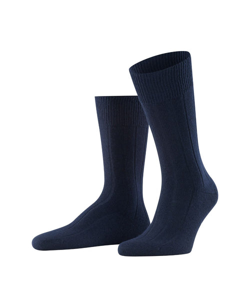 Lhasa Rib Men's Socks | Dark Navy