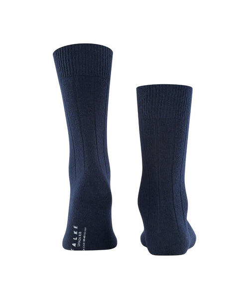 Lhasa Rib Men's Socks | Dark Navy