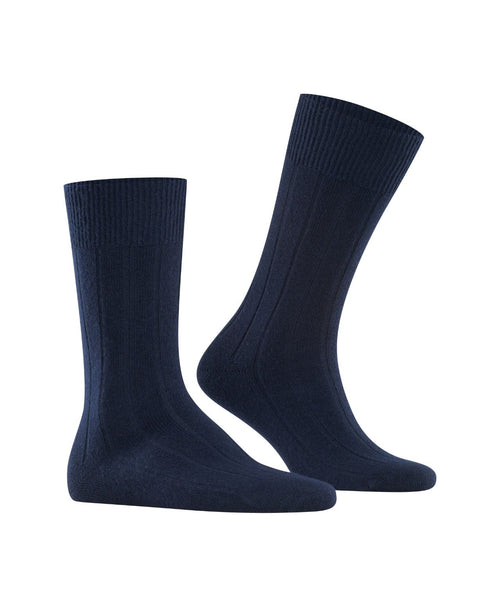 Lhasa Rib Men's Socks | Dark Navy