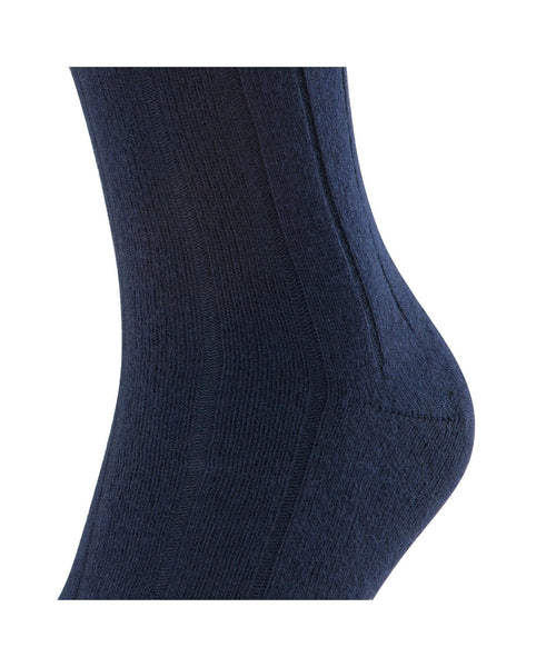 Lhasa Rib Men's Socks | Dark Navy