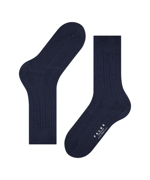 Lhasa Rib Men's Socks | Dark Navy