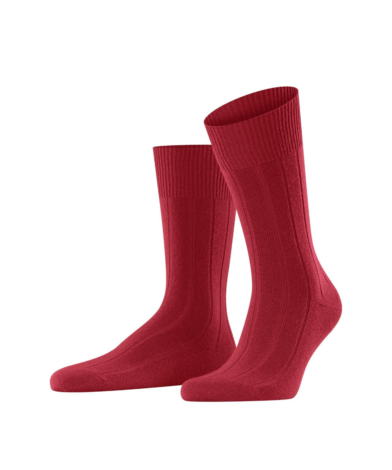 Lhasa-Rippsocken für Herren | Rot