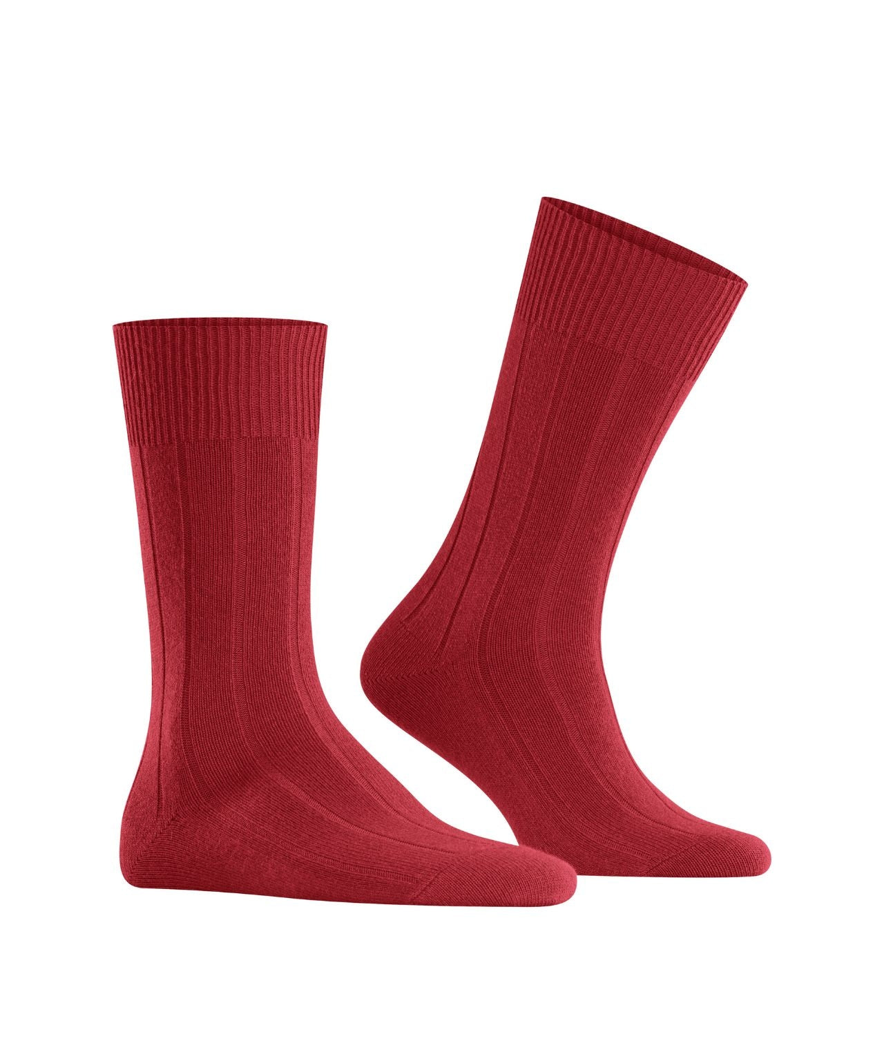 Lhasa-Rippsocken für Herren | Rot