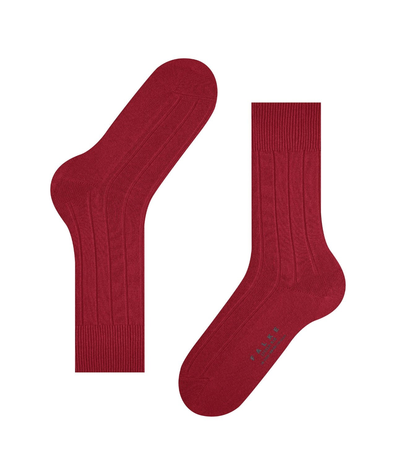 Lhasa-Rippsocken für Herren | Rot