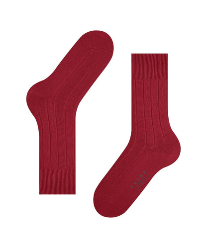 Lhasa-Rippsocken für Herren | Rot