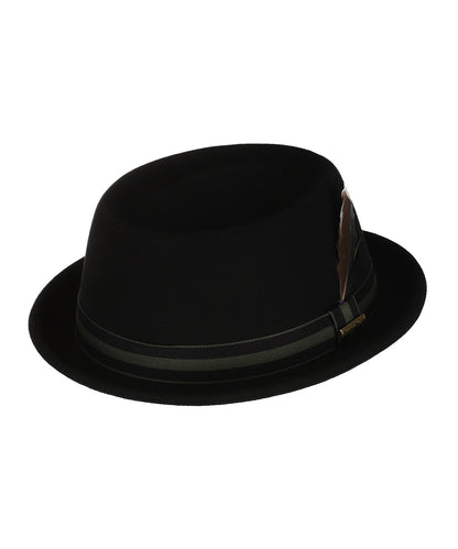 Stetson Pork Pie Wollfilz | Schwarz