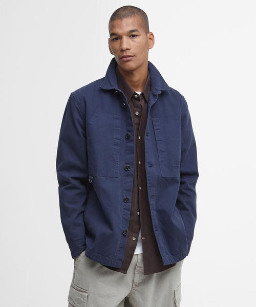 Barbour Deepdale Relaxed Fit Overshirt | Navy Blauw