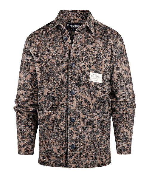 Barbour Brignall Printed Corduroy Overshirt | Brown